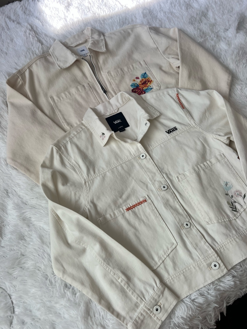 Vans Embroidered Denim Jackets Bundle Size XS, S